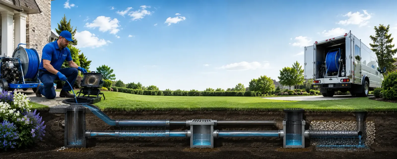 Outdoor drain cleaning information for Almena, WI